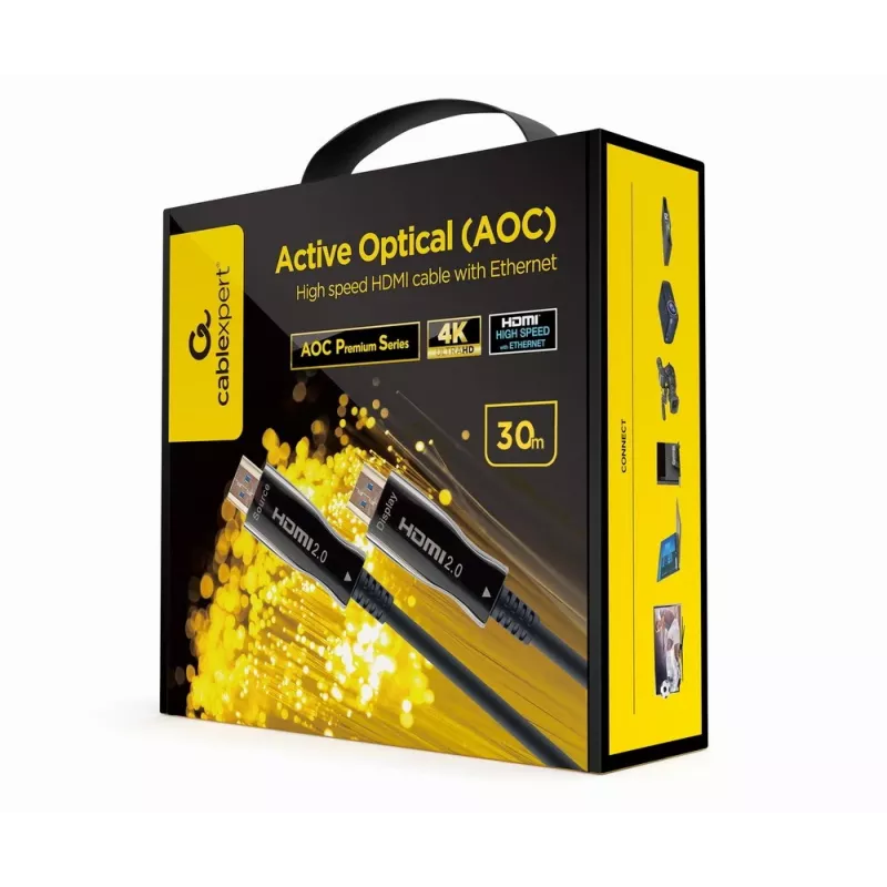 HDMI-Kabel Gembird CCBP-HDMI-AOC-30M-02 30m HDMI Typ A Stecker Schwarz