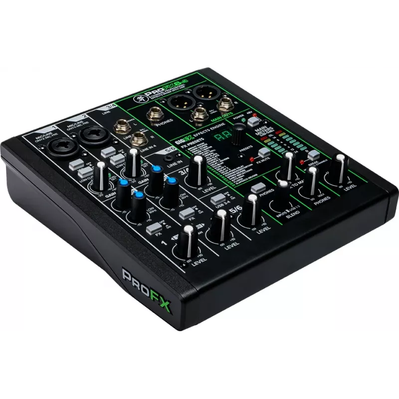 Mixer Mackie ProFX6v3 kompakter 6-Kanal-Analogmixer mit USB-Schnittstelle