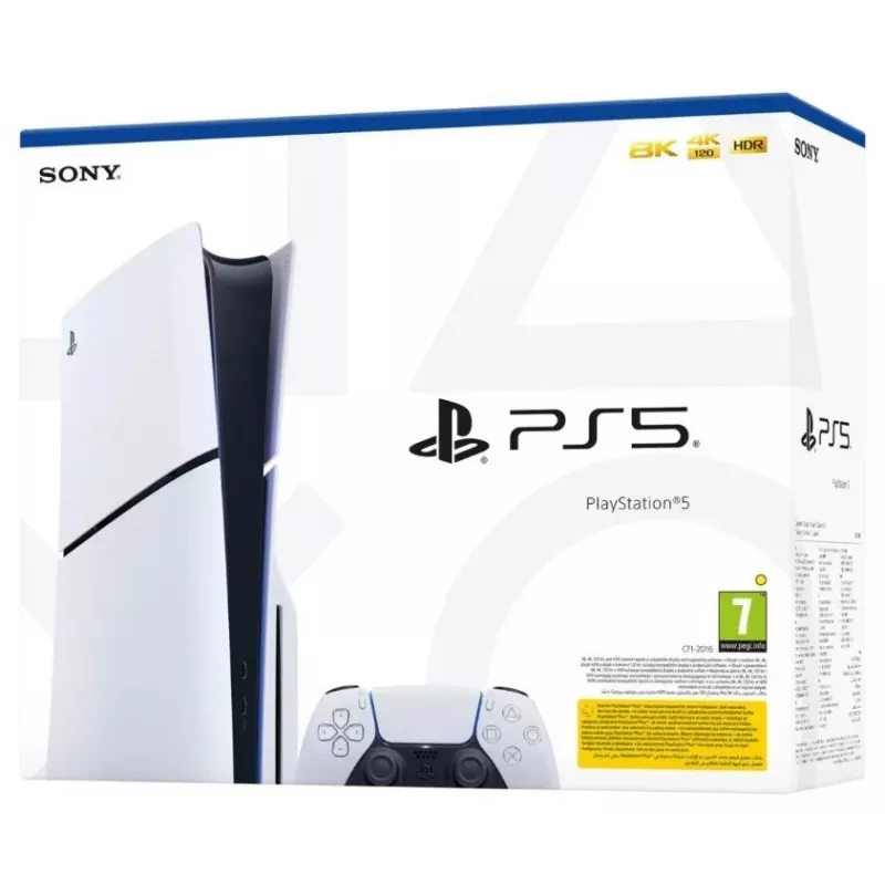 Spielekonsole Sony PlayStation 5 E Chassis Standard Disc Edition – 1 TB SSD, AMD Ryzen Zen 2 3,5 GHz, 16 GB, GDDR6, Bluetooth 5.1, Wi‑Fi, Gigabit Ethernet