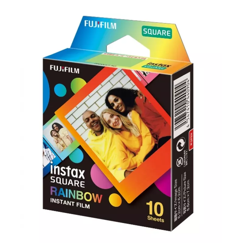 Sofortbildfilm Fujifilm SQUARE Rainbow 10 Stück