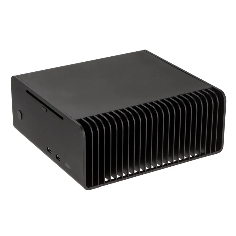 Streacom ST-FC8B Alpha Optical Fanless HTPC-Gehäuse + 120-Watt-Netzteil