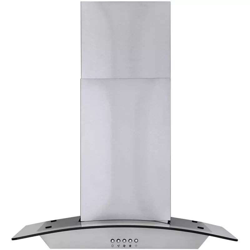 Wandhaube Respekta Nova – Edelstahl, Abluft 307 m³/h, 150 mm Anschluss, Tastensteuerung