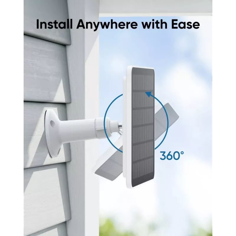 Solarpanel Eufy 3W für Kameras EufyCam 2, EufyCam 2 Pro, EufyCam 2C, EufyCam 2C Pro, EufyCam S330, SolocamS230