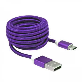 Sbox USB->Micro USB M/M 1m USB-10315U pflaumenlila