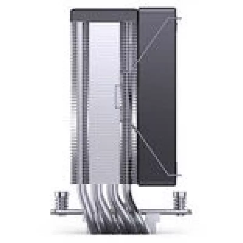 CPU-Kühler Jonsbo CR-1000MAX 120mm RGB Schwarz — 120-mm-Lüfter, RGB-Beleuchtung, schwarze Ausführung