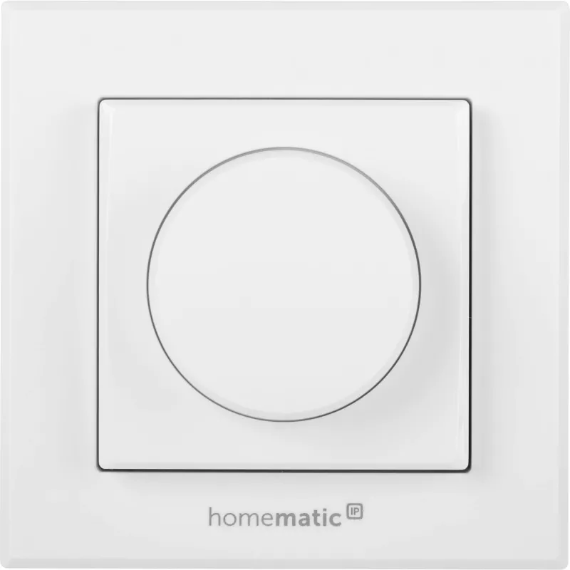 Lichtschalter Homematic IP HMIP-WRCR Dreh Weiß 55x55x27 mm