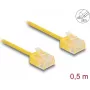 Netzwerkkabel DeLOCK RJ45 Cat.6 UTP 0,5m Gelb