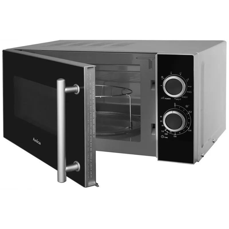 Amica AMGF20M1GS Mikrowelle Arbeitsplatte Grill-Mikrowelle 20 L 700 W Schwarz, Silber