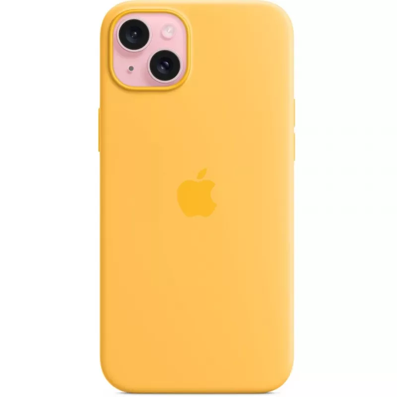 Silikonhülle Cover Apple iPhone 15 Plus MagSafe Orange