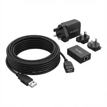 USB-Verlängerungskabel Yealink USB2-EXT-10M mit Netzteil, 10 m Länge