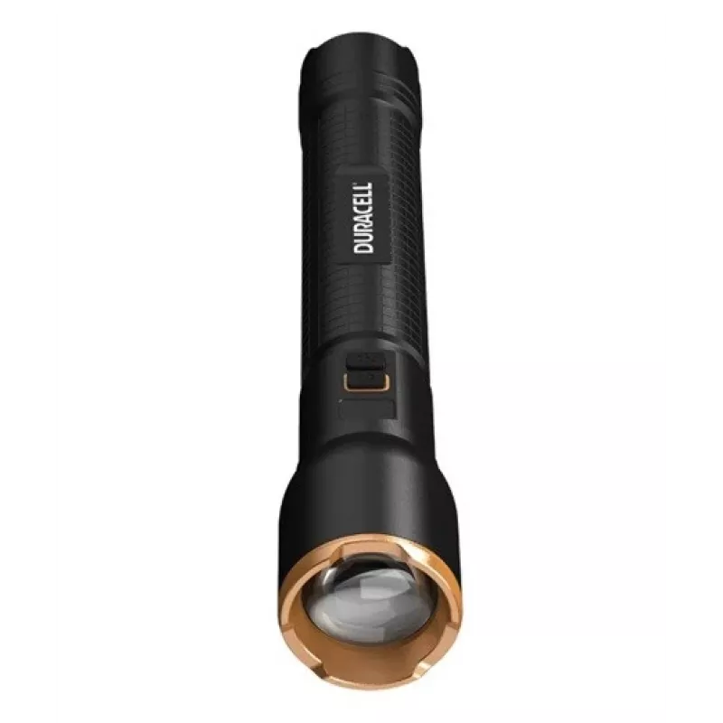 Taschenlampe Duracell DF6000R Geschenkbox — handgehaltene wiederaufladbare Taschenlampe, schwarz