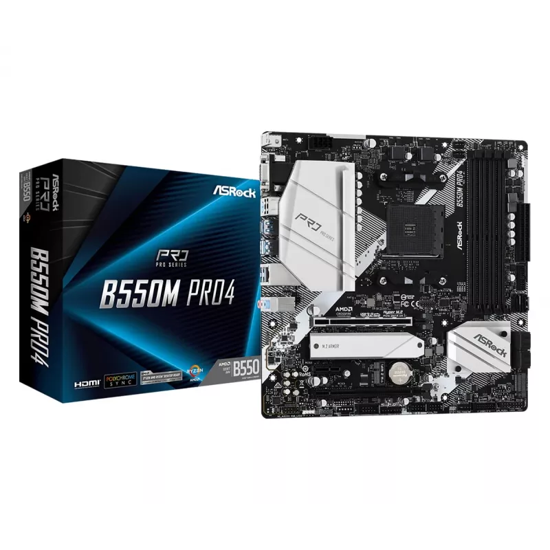 ASRock B550M Pro4 AM4 Micro-ATX-Mainboard
