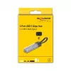 DELOCK USB 3.2 Gen 1 (3.1 Gen 1) 4-Port Hub mit Typ-A + Typ-C Host (5000 Mbit/s) Schwarz/Transparent