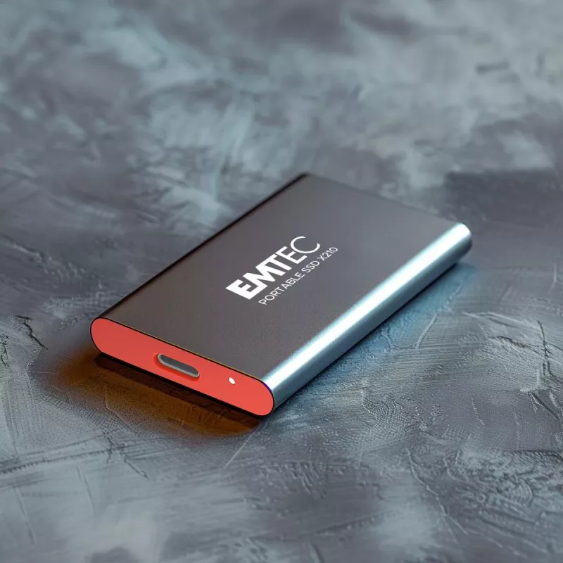 Emtec X210 ELITE 2 TB USB Type-C 3.2 Gen 2 (3.1 Gen 2) Schwarz, Rot