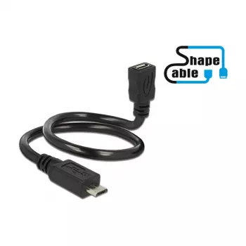 USB-Kabel DeLOCK 0,35m 2xUSB2.0 Micro-B