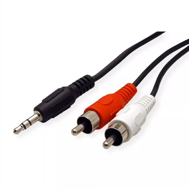3,5 mm/2x Cinch (M) Kabel ROLINE 11.09.4349 10 m