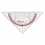 Winkelmesser Möbius+Ruppert 723170040 Halbkreis Rot Transparent