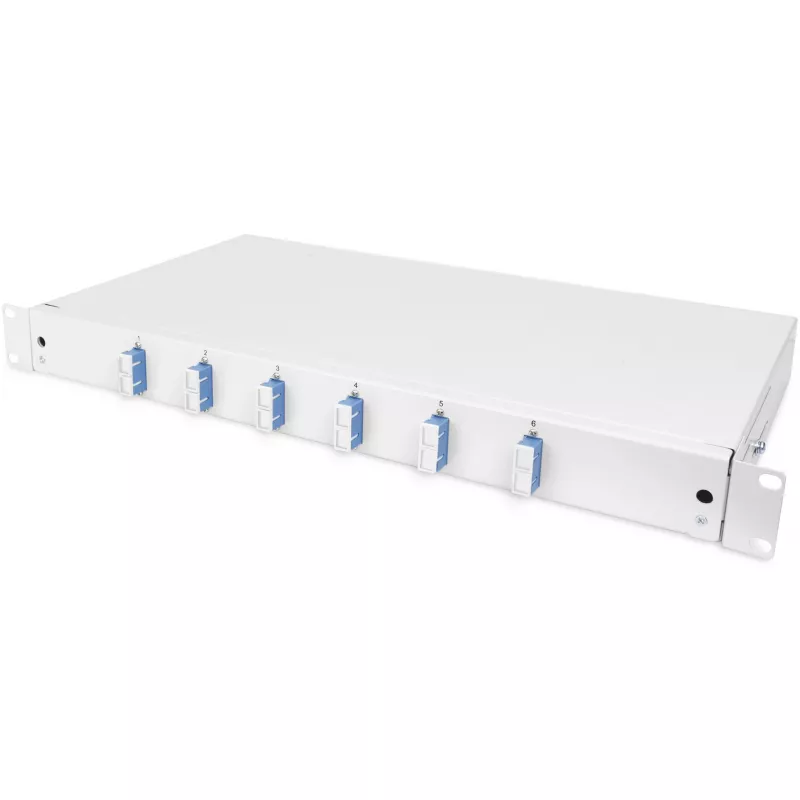 Glasfaser-Spleißbox Digitus DN-96320/9 SC OS2 51,5 cm Grau