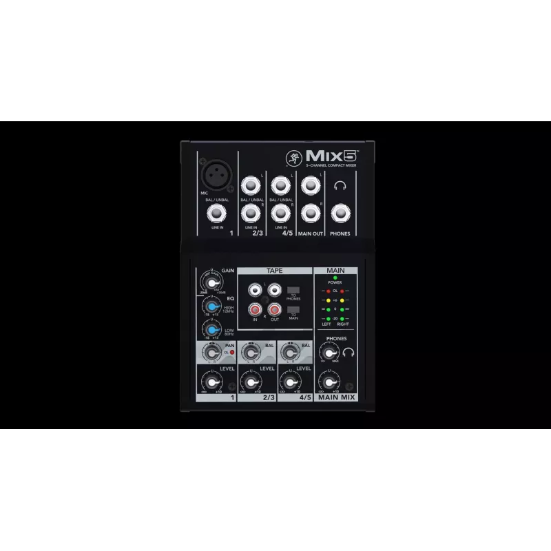 Mackie Mix5 5 Kanäle 20 – 30000 Hz Schwarz