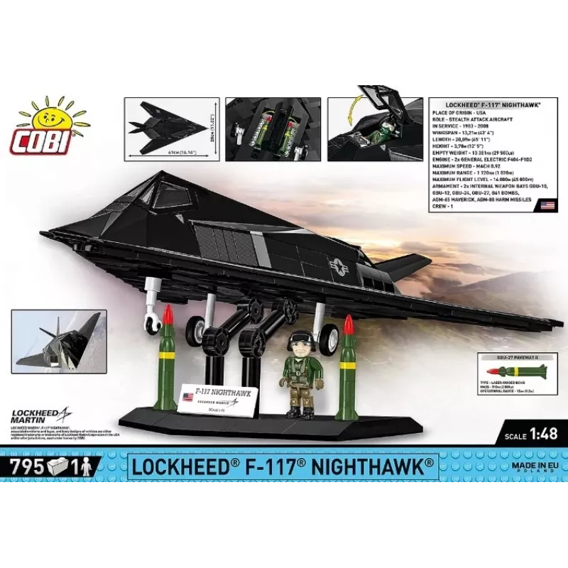 Lockheed F-117 Nighthawk Modellbausatz (1:48 Maßstab)