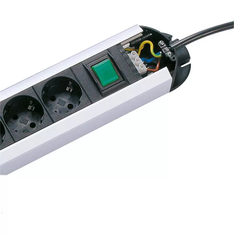 Power Extension Bachmann PRIMO 1.75 m 3 AC Outlets Schwarz Grau