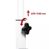 Maclean mobiler Laptop-Tisch, weiß, 80x60cm, 50kg max, höhenverstellbar 67-115cm, MC-124 W