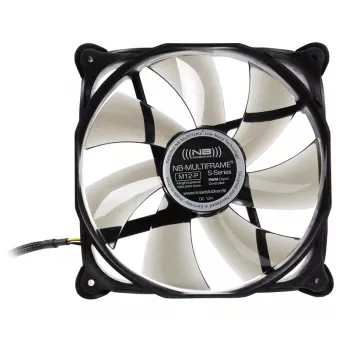 NoiseBlocker Multiframe M12-P 120 mm Computer-Gehäuselüfter, 2000 U/min, 133 m³/h, 4,5 V, Schwarz