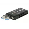 DeLOCK SuperSpeed USB Kartenleser CF SD Micro SD MS M2 xD 5 Gbps