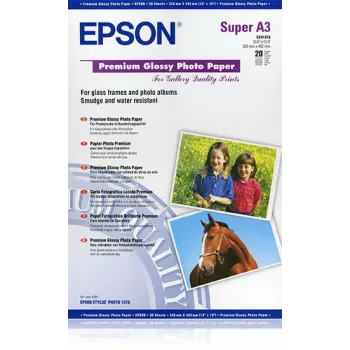 Epson Premium Glossy Photo Paper, DIN A3+, 250g/m², 20 Blatt