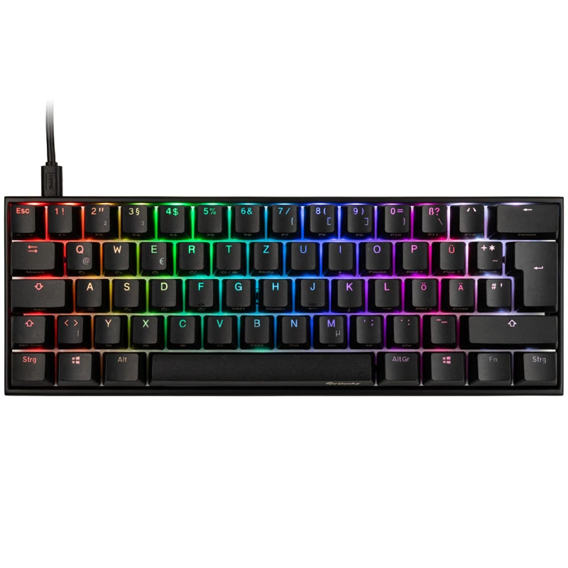 Ducky Mecha Mini Tastatur Gaming USB Englisch Schwarz