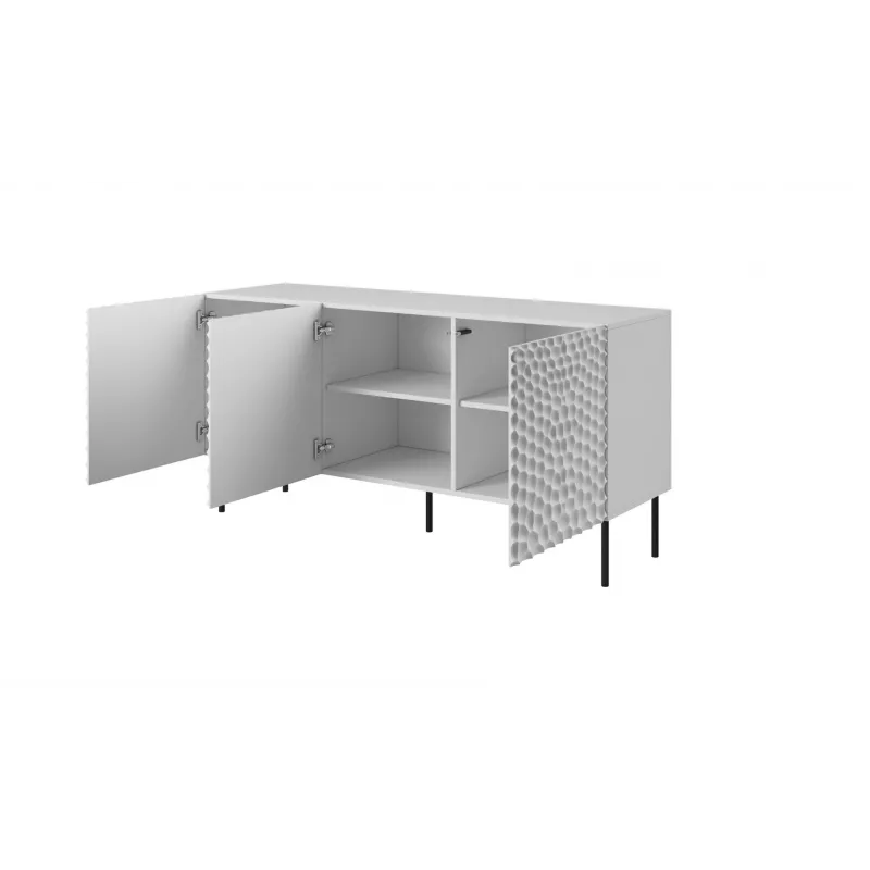HOLE Kommode 152x42,5x74,5 cm weiß matt