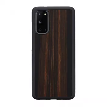 Smartphone-Hülle Man and Wood Galaxy S20 Ebony Schwarz — Schutzcover für Samsung Galaxy S20