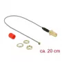 Koaxialkabel DeLOCK 89831 0,2 m RP-SMA Buchse grau