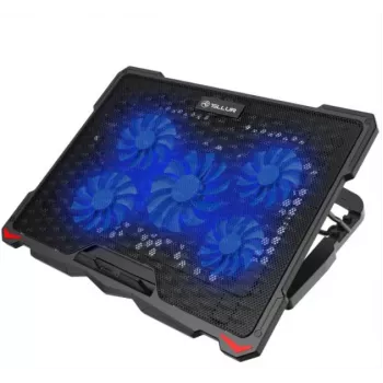 Tellur Kühlpad Basic 17, 5 Lüfter, LED, Schwarz