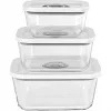 Rommelsbacher Vakuumierer Glasbehälter-Set VCG 1, 3-teilig (350 ml, 670 ml, 1100 ml), transparent