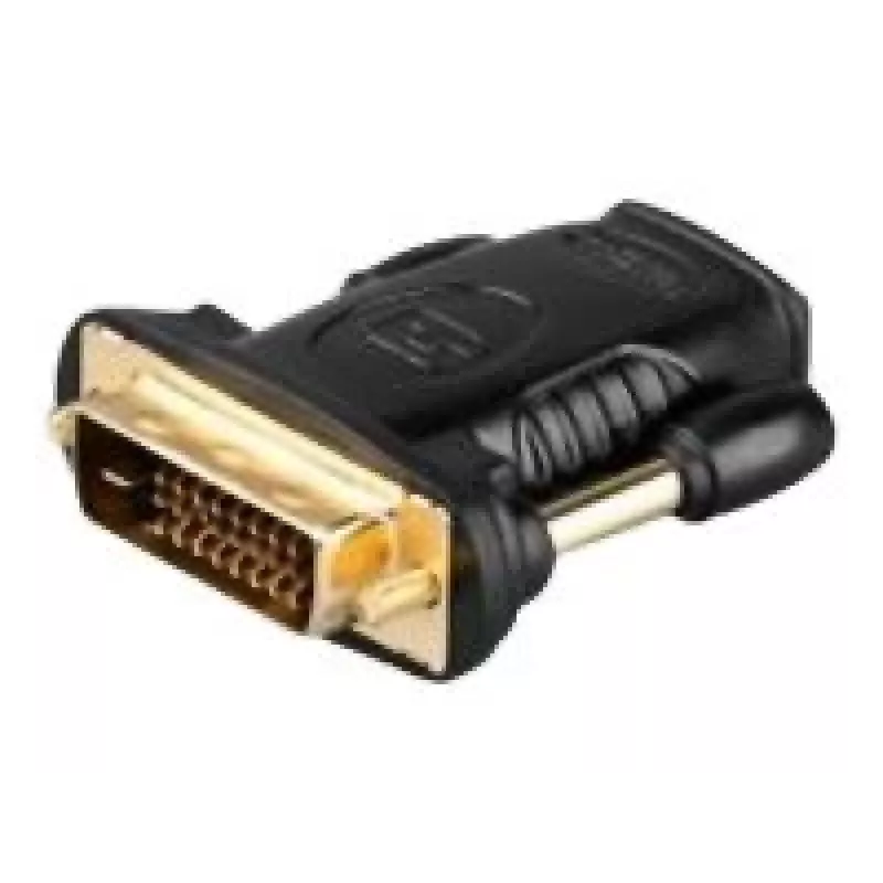 Goobay HDMI/DVI-D Adapter, HDMI Standard-Buchse (Typ A) -> DVI-D (24+1) Stecker (68931)