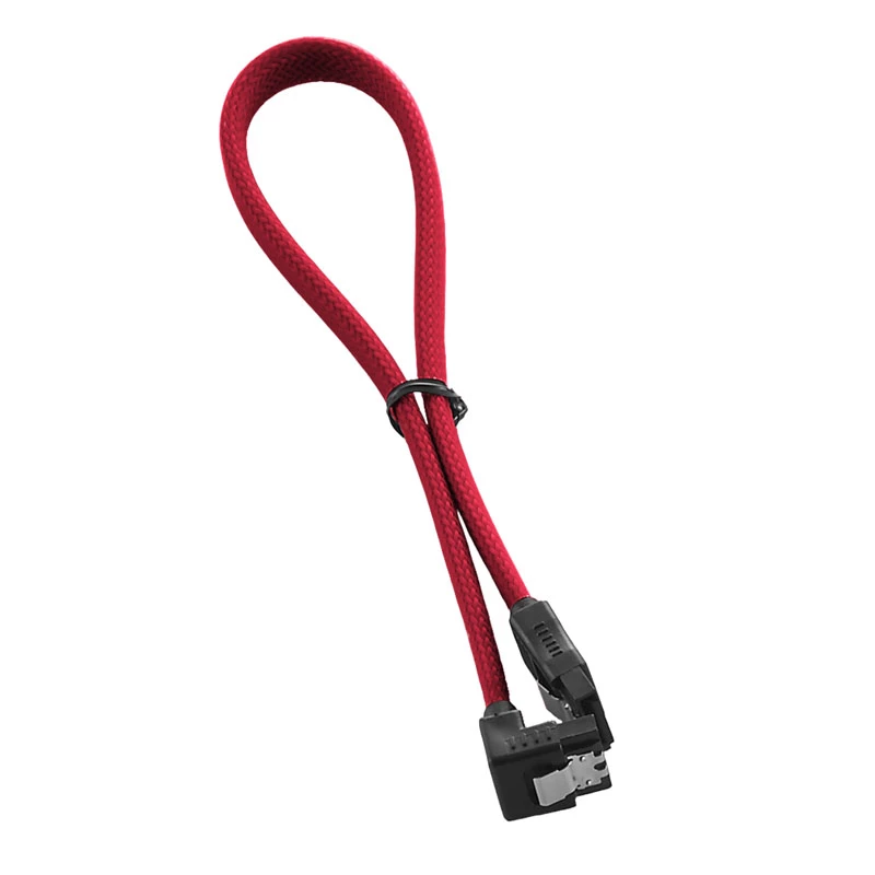 ModMesh Rechtwinkliges SATA-3-Kabel 30 cm - Rot - Kabel - Digital/Daten (CM-CAB-RSAT-N30KR-R)