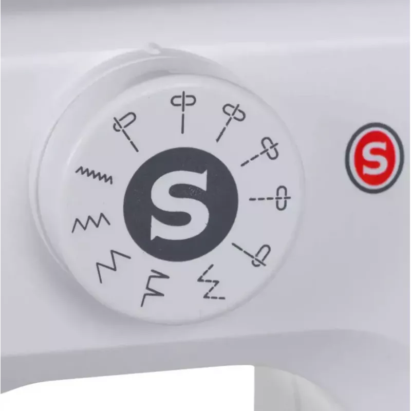 Halbautomatische Nähmaschine SINGER M1005 — 11 Stiche, 4 mm Stichbreite, obenliegender Spulenträger, Freiarm, 2,5 kg