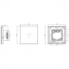 Touch-Wandschalter Spring 3-fach Glas Weiß — Modell 0