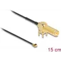 Koaxialkabel DeLOCK 12039 0,15 m RP-SMA I-PEX MHF1 Schwarz