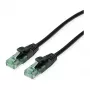 ROLINE RM Patchkabel Cat.6A UTP, schwarz, 1 m