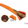 Kabelschutzschlauch DELOCK 19029, Polyester, orange, Betriebstemperatur -40–150 °C, Länge 1000 mm