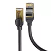 Baseus Ethernet RJ45, 10Gbps, 1m Netzwerkkabel (schwarz)