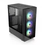 PC-Gehäuse Thermaltake View 200 TG ARGB Midi Tower Schwarz