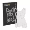Neonlicht MANTA Manta SNL66WH French Bulldog White — dekoratives LED-Neonschild in Form eines Französischen Bulldoggen