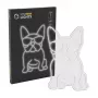 Neonlicht MANTA Manta SNL66WH French Bulldog White — dekoratives LED-Neonschild in Form eines Französischen Bulldoggen