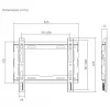 SBOX PLB-2222F-2 TV-Wandhalterung für 23–43 kg, 200x200 VESA