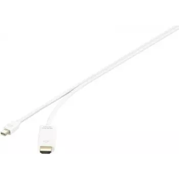 Renkforce RF-3697528 Videokabel-Adapter 1 m Mini DisplayPort HDMI Weiß (RF-3697528)