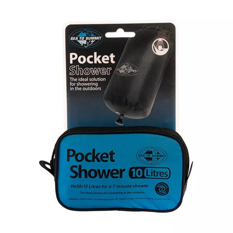 Tragbare Taschendusche SEA TO SUMMIT APSHOWER/UNI/UNI — 10 l, 6 m Schlauch, 70D-Nylon, 120 g