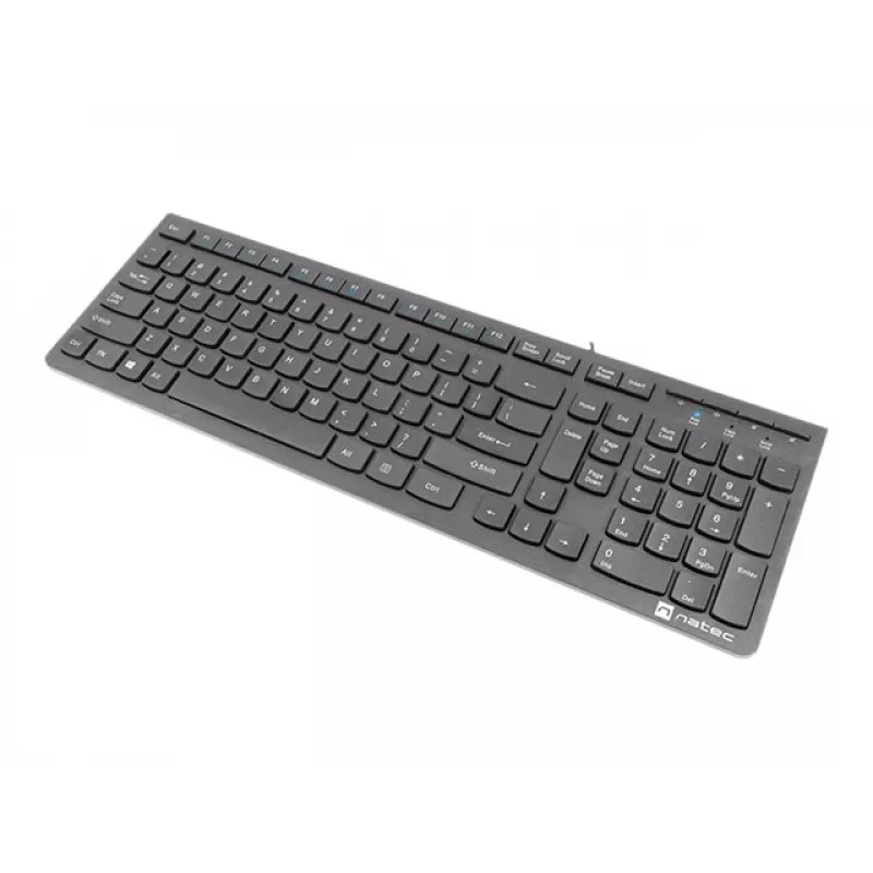Natec Discus 2 - Tastatur - QWERTY - US - Schwarz - Tastatur - US-Englisch - Schwarz